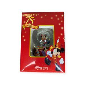 Disney Store Exclusive Mickey's 75th Anniversary Snow Globe Special Edition NIB